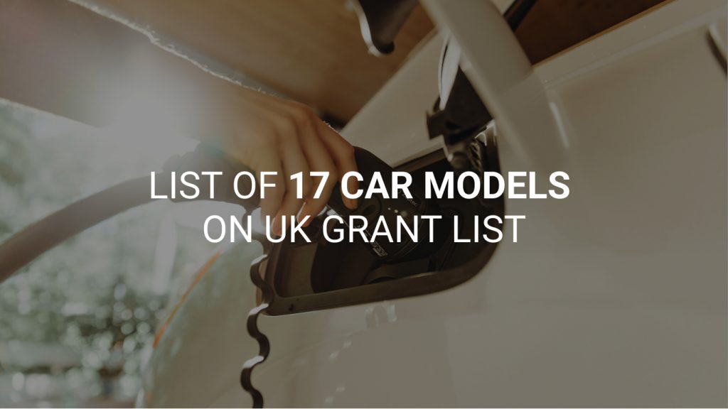 UK Government Confirms 17 EV Models Eligible for Electric Car Grant